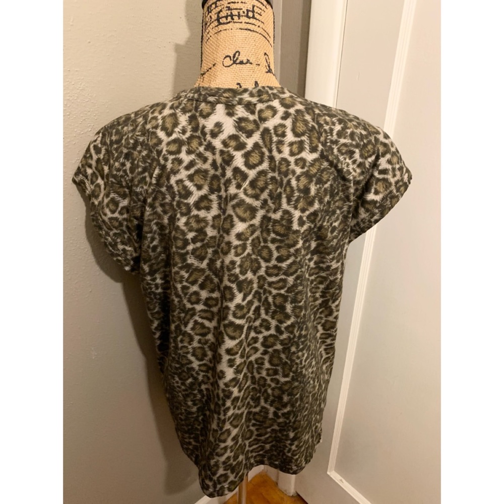 Helmut Lang Leopard Print Tee - image 5